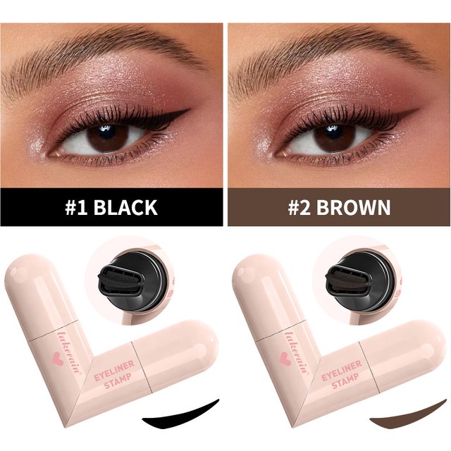 Waterproof Super Quick Eyeliner Fast Drying Liquid Eyeliner Smooth Easy Coloring Long Lasting Eye Liner Stamp Natural Eye Makeup