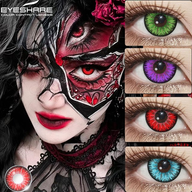 AMARA AYY cosplay colored contact lenses for eyes Bella Halloween Colorful Contacts Lenses Anime Accessories Cosplay Makeup