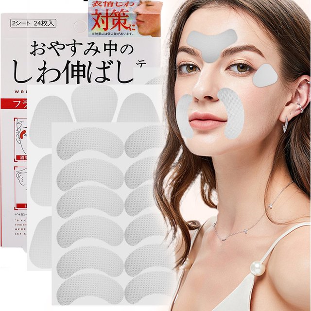 12/24/27pcs Anti-Wrinkle Face Stickers Invisible Forehead Neck Skin Care Lifting Tighten Patch Frown Smile Lines Lift Up Tape