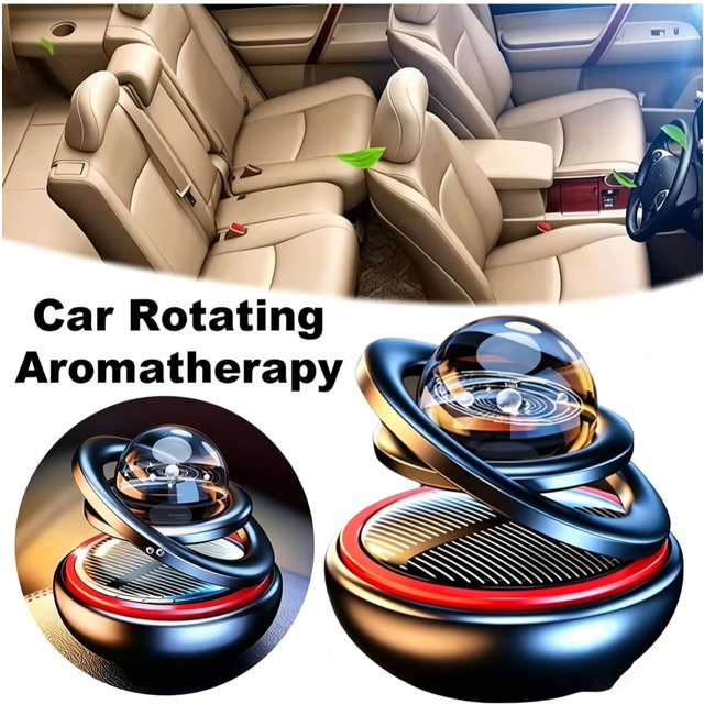 Car Solar Powered Crystal Ball Perfume Starry Sky Aromatherapy Automobile Interior Fragrance Dashboard Decoration
