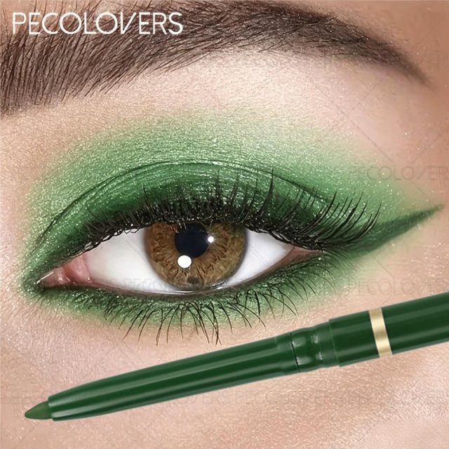 Matte Eyeliner, Green and Black Gel Eyeliner, Waterproof and Long-lasting, Suitable for A Variety of Makeup Looks, Eye Makeup