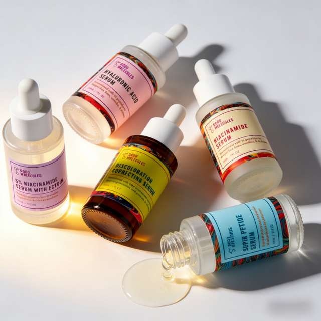 Good Molecules Niacinamide Serum Six Colors Hyaluronic Acid Deep Moisturizing Whitening Skin Tone Facial Essence Skincare