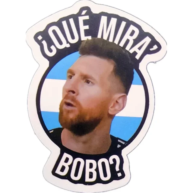 Fan Club Bar Room Decor Aesthetic Art Wall Painting Stickers Messi Various Facial Expressions and Actions Wall Sticker 10/50Pcs