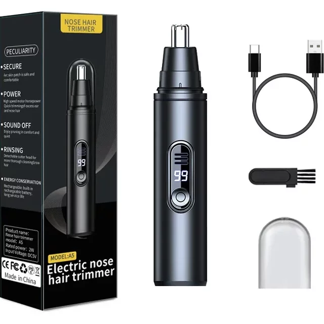 Wholesale Mini Pocket Nose Hair Trimmer Painless Clipper Nose Ears Hair Eyebrow Waterproof Portable Trimmer for men Women