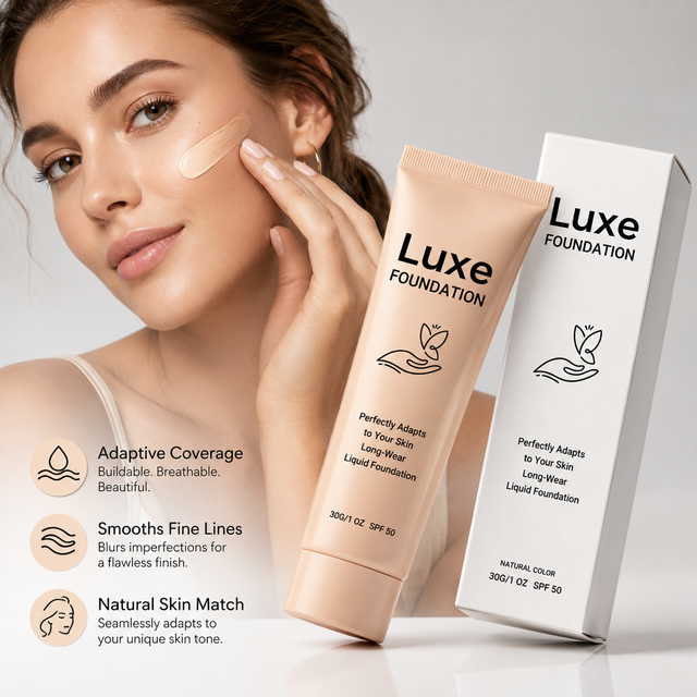 Liquid Foundation Makeup Hydrating Concealer Full Coverage Long Wear Formula Brightening Even Skin Tone Natural Face Beauty
