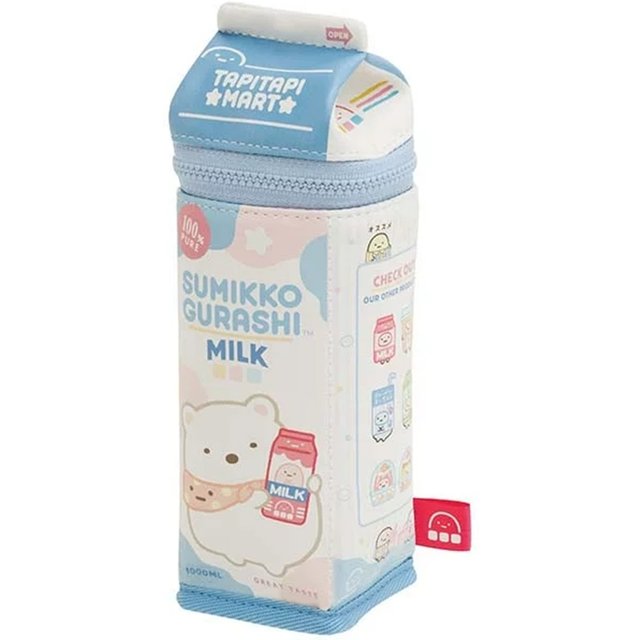 New Cute Sumikko Gurashi Milk Girls Woman PU Make up Cosmetic Bags Cases Kids Pencil Bags For Children