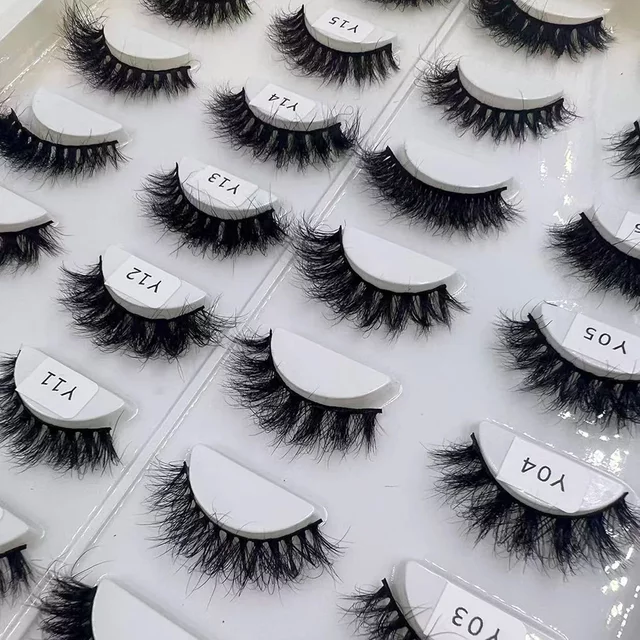 LEHUAMAO Natural Soft 3D Mink Lashes Fluffy Messy Soft Real Mink Hair False Eyelashes Makeup Tools USA Import Tariff Included