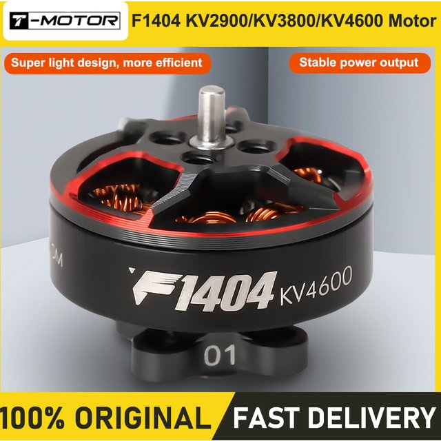 T-motor F1404 1404 2900 3800 4600KV FPV Crossover Machine Motor Channel Ultra Light Toothpaste Machine