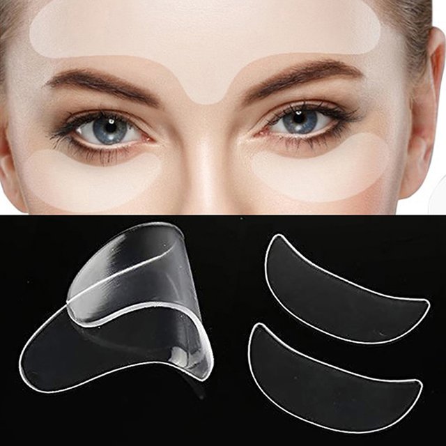 Coussinet facial Invisible Anti-âge, 3 pièces, Anti-oeil, front, réutilisable, en Silicone de