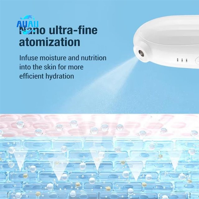 AUAU-Nano Mist atomiseur vapeur faciale, aérographe atomiseur pour le visage, dispositif de vapeur d'eau et d'oxygène, humidificateur Portable pour les soins de la peau