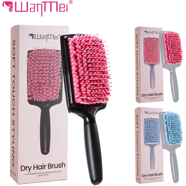 WANMEI Women Hair Dryer Comb Microfiber Bristles Quick Absorbent Drying Brush Hair Care Protection Salon Home Hairdressing Tools