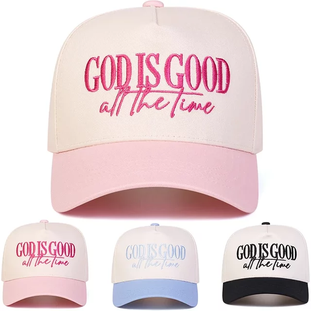 Unisex GOD IS GOOD ALL THE TIME Embroidery Baseball Caps Spring Autumn Outdoor Adjustable Casual Hats Sunscreen Hat Sports Cap