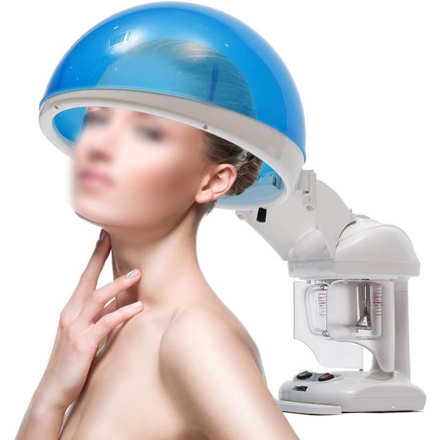 Hair Steamer, 480W 2 in 1 Facial and Hair Steamer Multi-Functional Ozone Steamer with Hair Care Hood Non-Slip Pads, Hair Care Machine Suitable for Home, Barber Beauty Stores