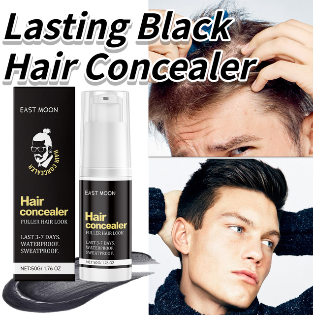 Correcteur de cheveux imperméable pour hommes, ombre de racine, réparation du front, maquillage Durable, crème liquide 50g