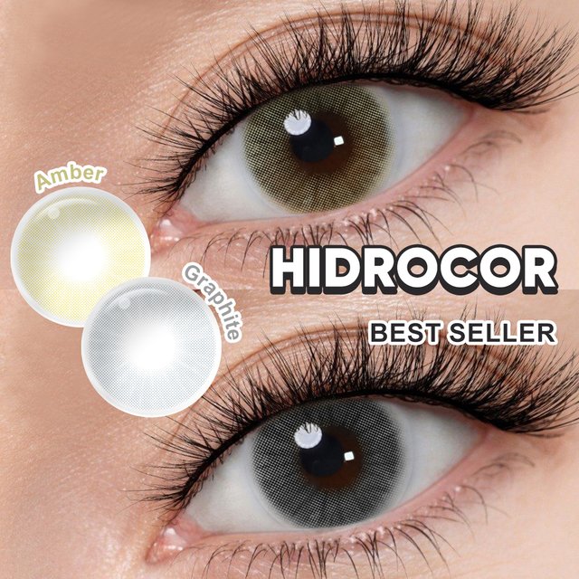 FreshGo Hidrocor Color Contact Lenses For Eyes Blue Contact Lenses Eye Color Lenses Pupil with Lenses For Makeup Beauty Yearly