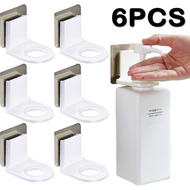 Étagère murale auto-adhésive pour bouteilles de shampoing, savon liquide, Gel douche, organisateur,