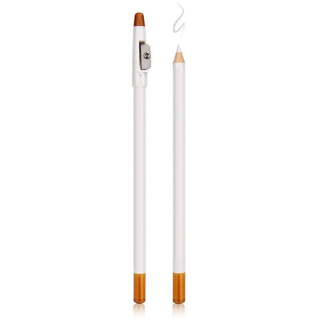 White Barber Beard Pencil Edge Hairline Trace Hair Shape Accessories With Sharpener Hair Line Pen Haircut Makeup Eyebrow Pencil