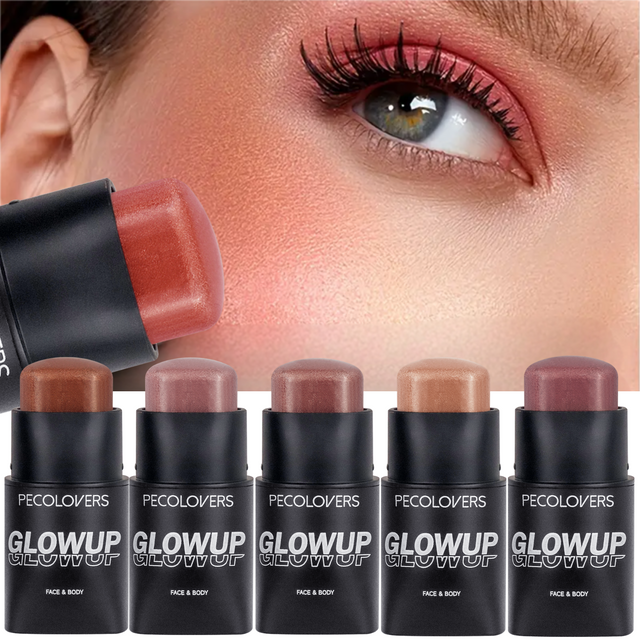 1PC Matte, Brightening, Natural Nude Makeup, High Pigment, Multi-functional Blush Stick, A Must-have Makeup Tool for Everyday