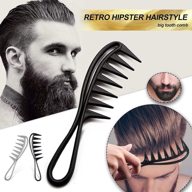 Men's Hair Comb Professional Hairdressing Barber Wide Tooth Hair Brush Men Combs Hairstyle Man Barbershop Hair Styling Tools