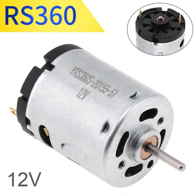 RS360 DC Motor 12V 12000RPM High Speed Carbon Brush Micro Motors for DIY Toy Hair Dryer Electric Fans,electric toothbrush