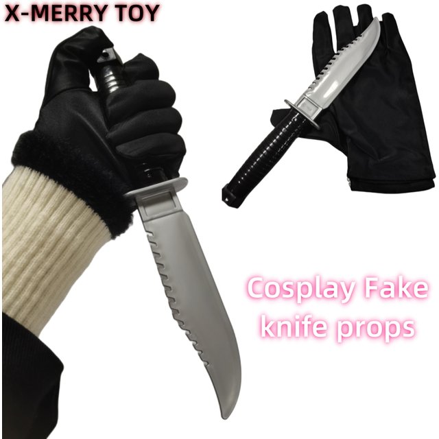 Couteau faux cri, mascarade d'halloween, fournitures de jeu de fête, farces effrayantes, Costume