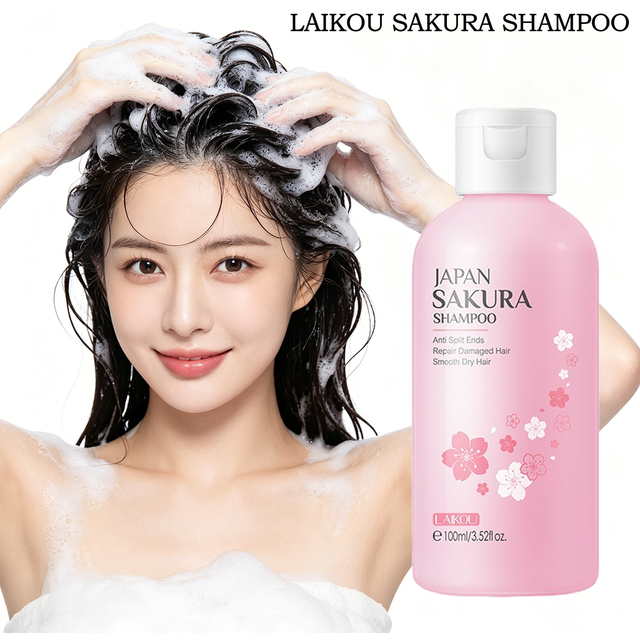 LAIKOU Sakura Shampoo & Hair Conditioner Deep Cleansing Oil Control Anti Dandruff Moisturizing Nourishing Repair Damaged Hair