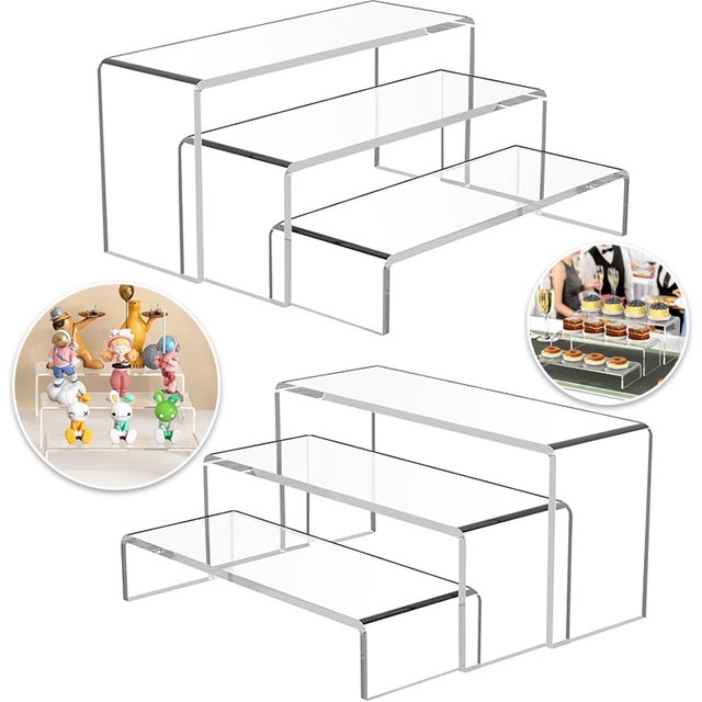 U-förmiges Präsentationsregal, transparentes Acryl-Aufbewahrungsregal, Aufbewahrungsregal für Make-up-Figuren und Spielzeug, Aufbewahrung für Schreibtisch und Badezimmer