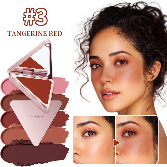 5 Colors Matte Cream Blush Waterproof Long-Lasting Matural Pink Blush Makeup High Pigmented Multi-uses Blushes Female Cosmetics