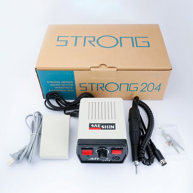 Saeshin Strong 204+102L Dental Micromotor Polishing Drilling Equipment Professional Oral Care Tool