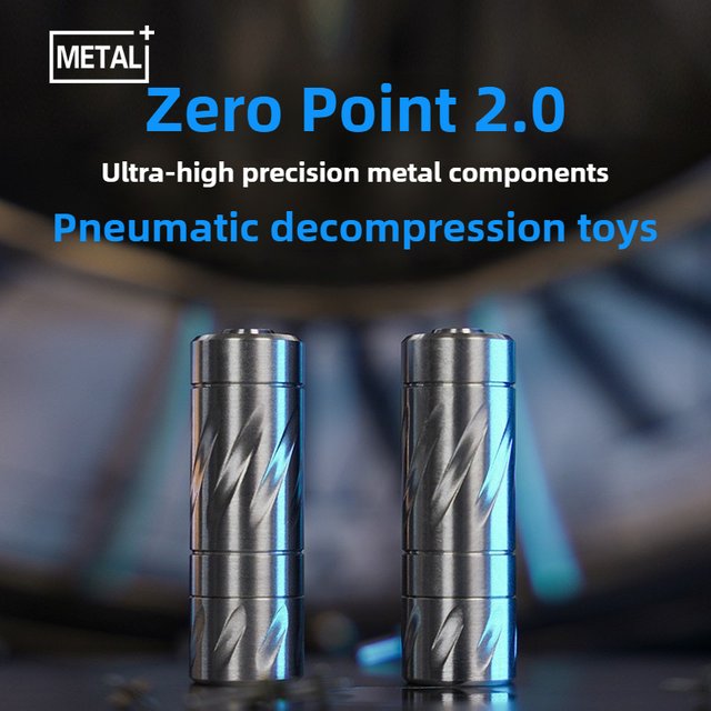 Metal Plus EDC Zero 2.0 pneumatique Ultra-haute précision mécanique en métal presse et rebond doigt soulagement du Stress jouet
