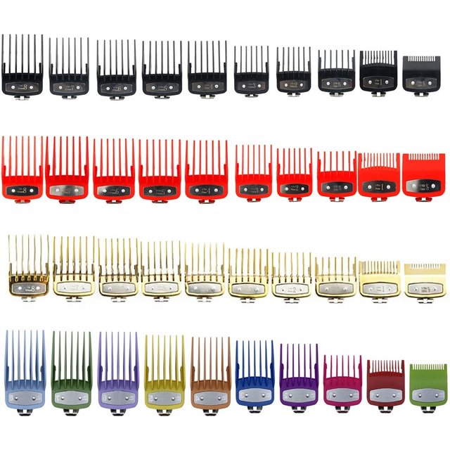 8/10pcs Professional Hair Clipper Limit Guide Comb For Wahl Trimmer Universal Barber Guide Comb Haircut Tool Clipper Limit Combs
