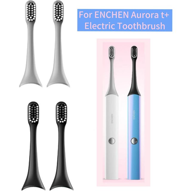 ENCHEN Aurora T+/T2 Electric Toothbrush Head Original Toothbrush Head Accessories Adult Replacement Brush Head Nozzle,2/4/8pcs