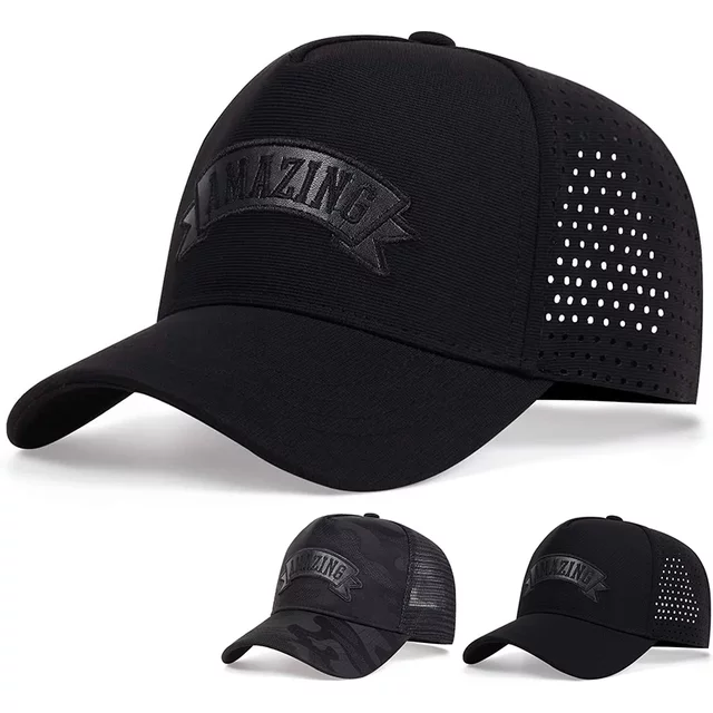 Unisex AMAZING Letter Embroidery Baseball Caps Spring Summer Outdoor Adjustable Casual Hats Sunscreen Hat