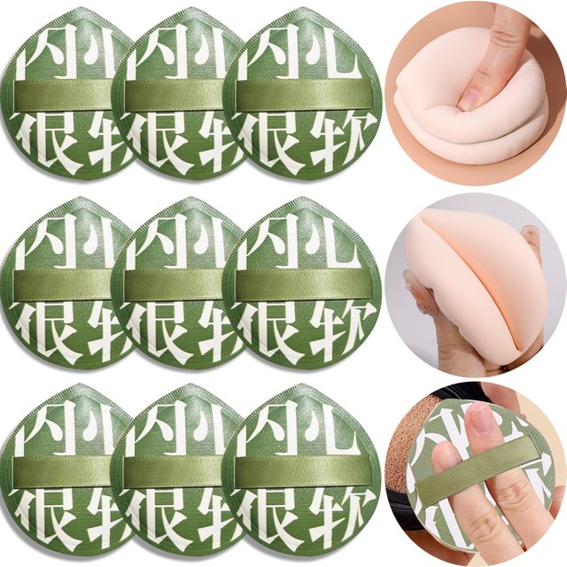 1-20pcs XL Super Thick Cosmetics Puff Concealer Foundation Sponge Cushions Large Size Wet Dry Use Face Beauty Makeup Puffs Tools