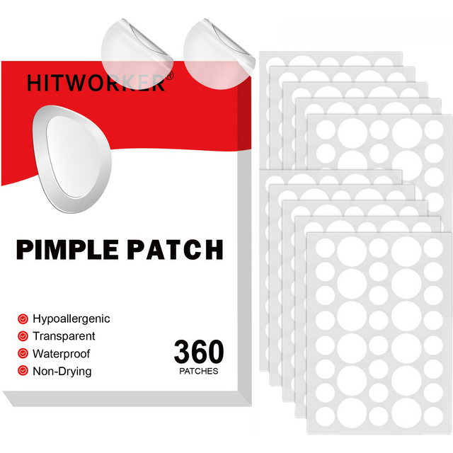 360counts hydrocolloid acne patch, acne patch covers pimples and spots, a fast and gentle skincare product