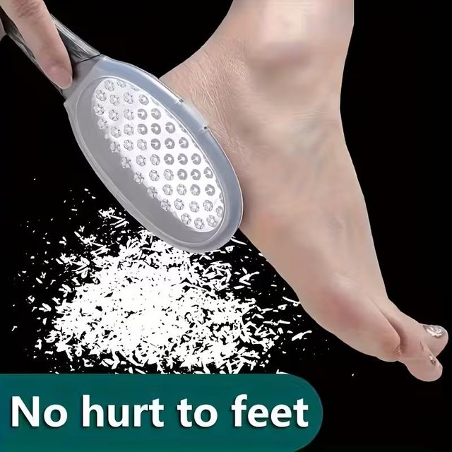Stainless Steel Foot File Scrubber Tool, Dead Skin Remover Callus Exfoliating Pedicure Board, Home Use Foot Care Accessory