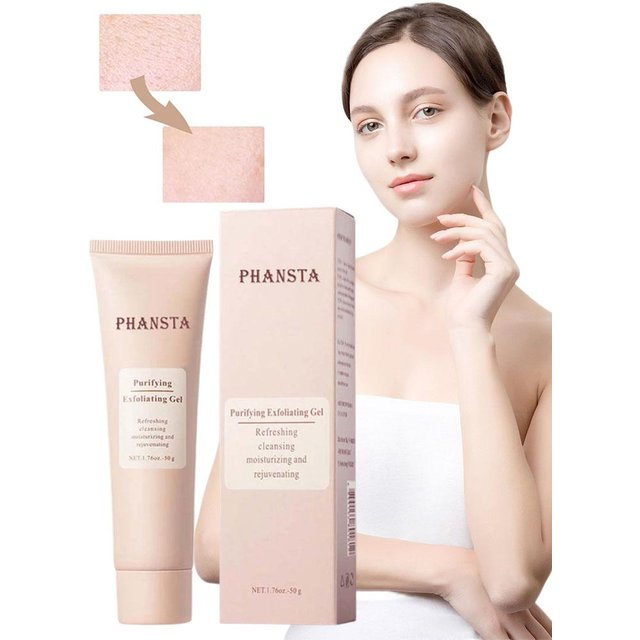Face Exfoliating Gel Deep Cleansing Pores,Remove Dead Skin Purify Gentle Exfoliate Oil Control Moisturizing Face Scrub Skin Care