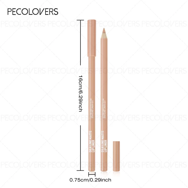 Matte Lip Liner and Lipstick - Waterproof, Sweatproof, and Smooth Waterproof Makeup, Longlasting Wear Lip Pencil