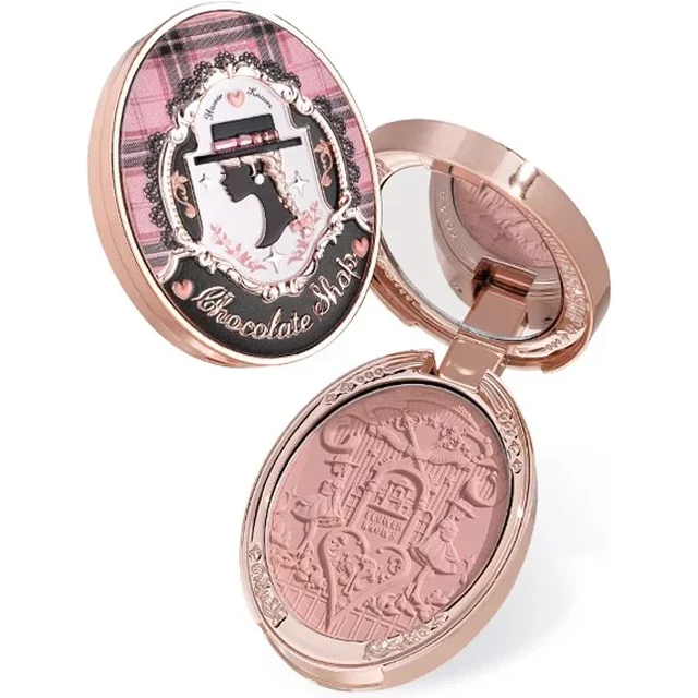 Flower Know Chocolate Shop Embossed Blush Brown Pink Blusher Powder Waterproof Long Lasting Palette De Matte Blushes