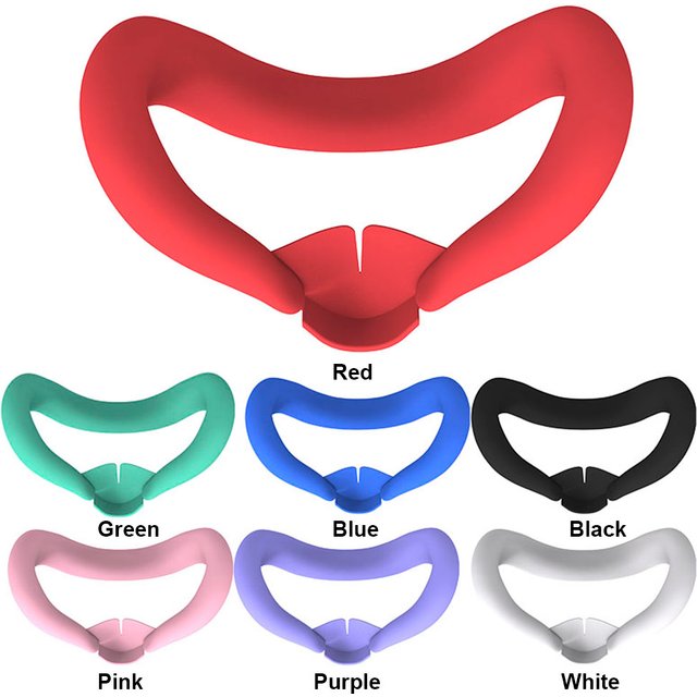 Couverture faciale VR en silicone, interface faciale VR anti-lumière, masque de remplacement anti-transpiration, coussinet facial lavable pour accessoires Meta Quest 3