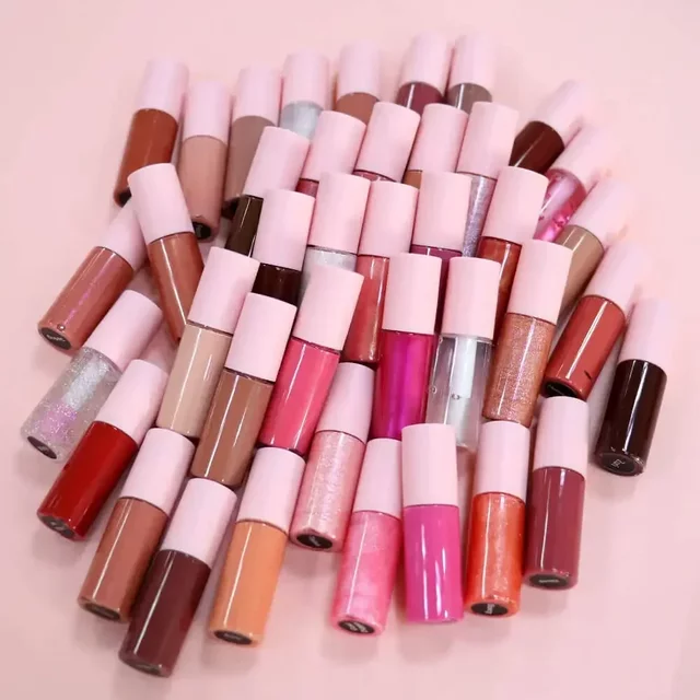 Samples Mini Travel Size Liquid Lipstick Private Label Lipgloss Set No Logo Mini Lip Gloss Tester