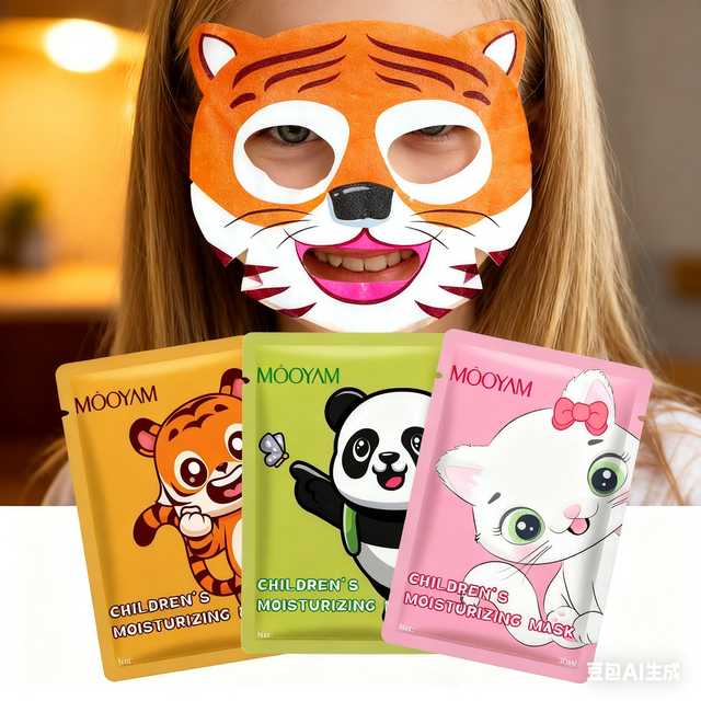 5pcs Kids Cute Animal Cartoon Hydrating Face Mask Sheet Mask Children Facial Spa Mask For All Skin Types Gentle Skincare