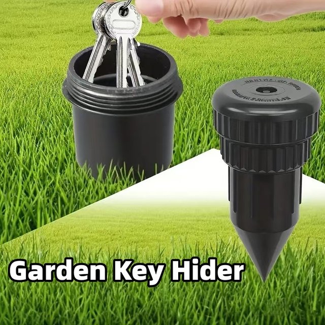 Garden Key Hider Sprinkler Underground Key Holder Concealer Garden Lawn Key Safe Protection Waterproof Corrosion Secret Storage