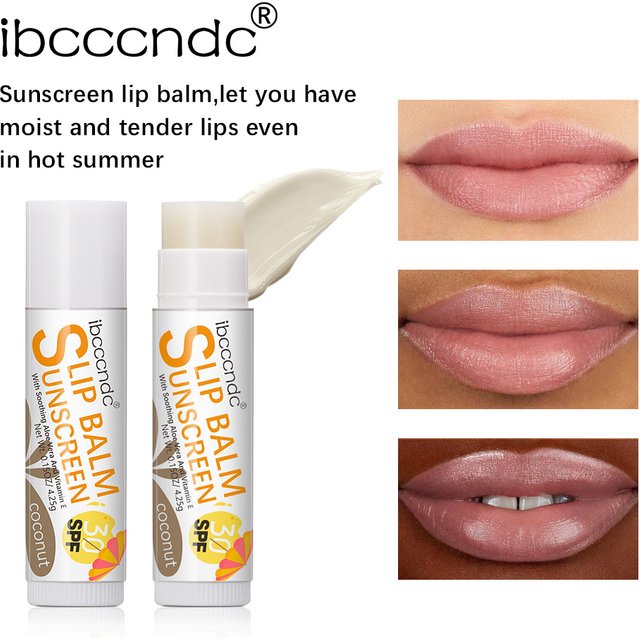 New Sunscreen Lip Balm SPF30 Hydrating Lip Sunblock For Protects Travel Size Sunscreen For Lips Soothes And Moisturizes Lips Sun
