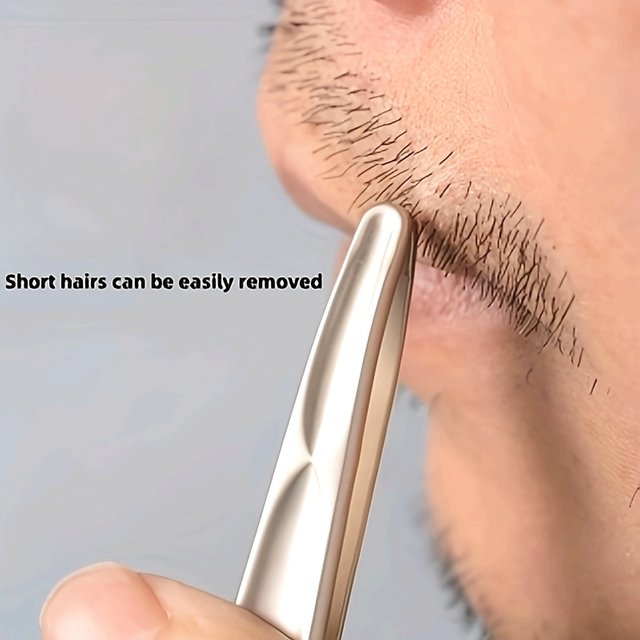 1pc Premium Round Head Tweezers for Eyebrow & Facial Hair Removal Seamless Clips, Short Hair Precision Easy Combing for Eyebrows