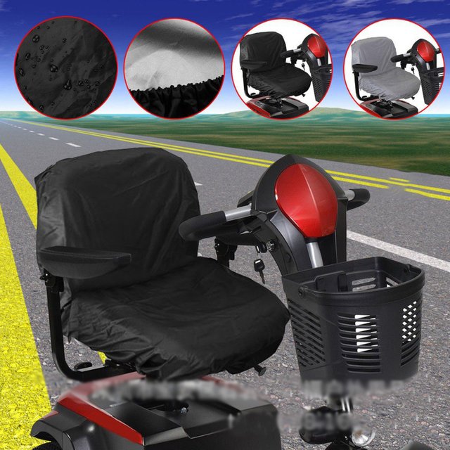 Mobility Scooter Electric Wheelchair Seat Cover Anti-Skid Waterproof Sunscreen Dustproof Raincoat Seat Protect Cover 210D