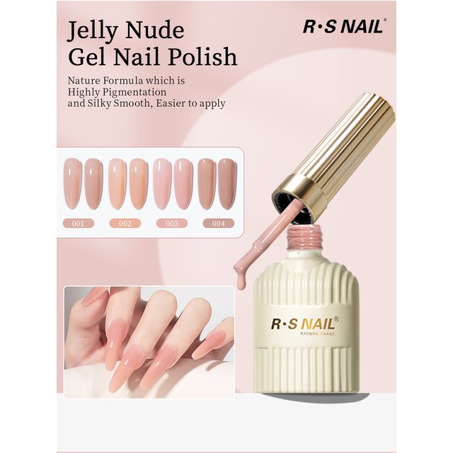 Nude Series Gel Nail Polish Soak Off UV LED Semi Permanent Jelly Nude Pink Gel Varnish Long Lasting Manicure Salon DIY Nail Art