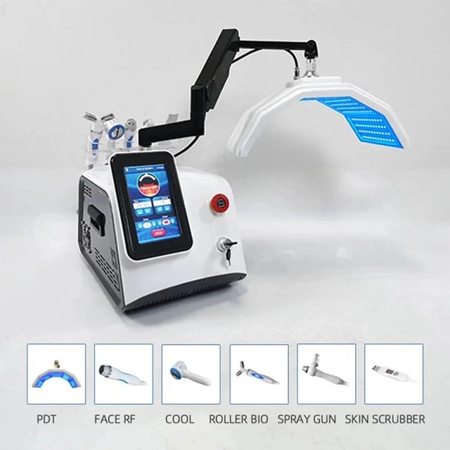 6-in-1 7 Colors Photodynamic PDT Machine - Red Light Therapy for Facial Rejuvenation, Whitening & Beauty Health Care
