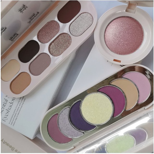 Hot Brand Rare Beauty 8-colors Shimmer Matte Eyeshadow Plate Long Lasting Waterproof Makeup Cosmetics Powder Highlighter Blush