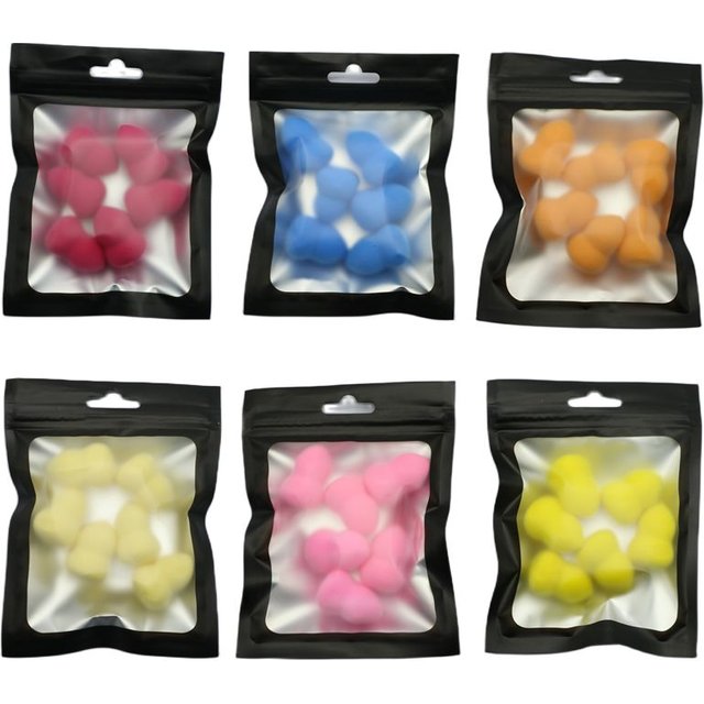 OGEYER 6pcs Mini Makeup Sponge Puff Beauty Egg Sponge for Makeup Concealer Foundation Face Cosmetic Puff Kit Make Up Blender Too